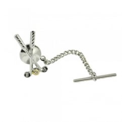 Golf Clubs with Swarovski Crystal Tie Pin