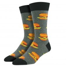 Good Burger Grey Luxury Men's Socks