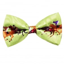 Green Horse Racing Novelty Bow Tie