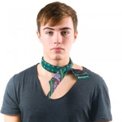 Green Paisley Bandana Neckerchief