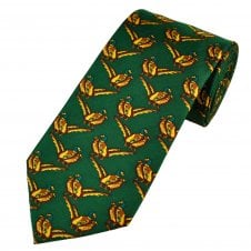 Green Pheasant Men's Silk Tie
