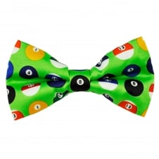 Green Pool Balls Novelty Bow Tie