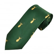 Green Stag Head Country Tie