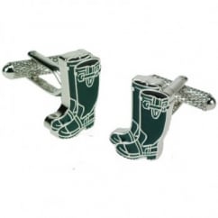 Green Wellies Novelty Cufflinks