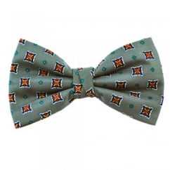 Grey Patterned Bow Tie