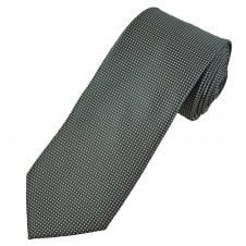 Grey & Silver Micro Pattern Men's Tie