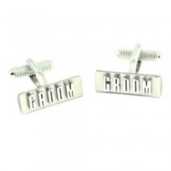Groom Rectangle Wedding Cufflinks