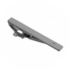 Gunmetal Tie Bar with Crystal