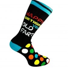 Happy Birthday You Old Fart Men's Funny Socks