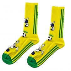 Happy Socks Football World Cup Brazil Combed Cotton Rich Crew Sneaker Socks
