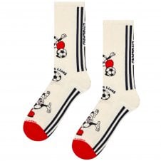Happy Socks Football World Cup England Combed Cotton Rich Crew Sneaker Socks