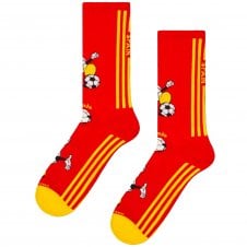 Happy Socks Football World Cup Spain Combed Cotton Rich Crew Sneaker Socks