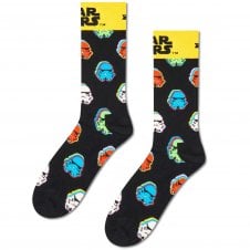 Happy Socks Star Wars Stormtrooper Black Luxury Combed Cotton Blend Socks
