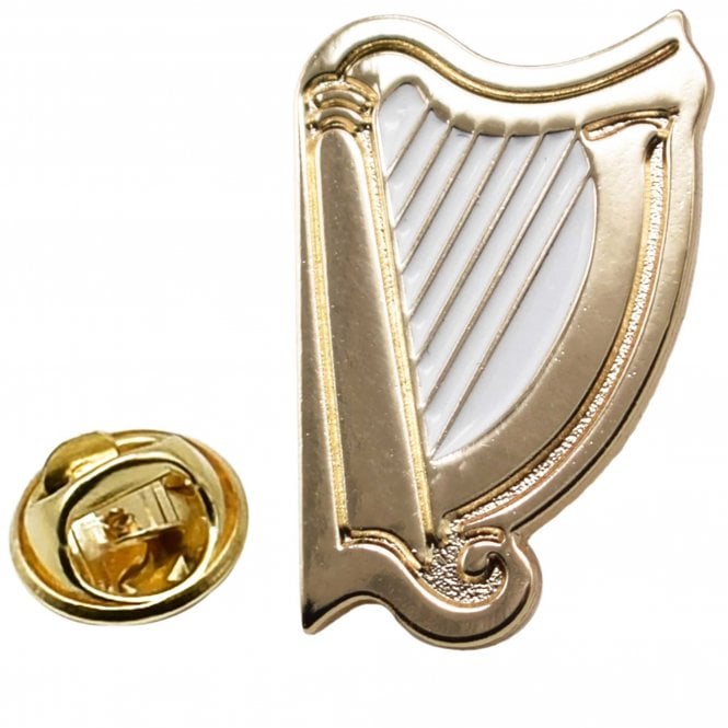 Harp Lapel Pin Badge