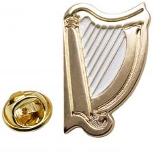 Harp Lapel Pin Badge