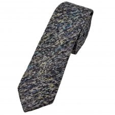 Heather Purple, Blue, Mustard & Silver Patterned Men's Country Tie by Lupi Romani
