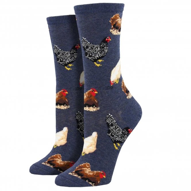 Hen House Denim Blue Luxury Ladies Socks