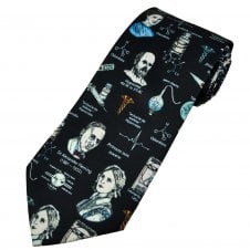 History Of Medicine Navy Blue Men's Novelty Tie