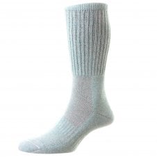 HJ Hall Cornflower Blue Comfort Top Ladies Gardening Socks