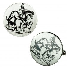 Horse & Hounds Hunting Novelty Cufflinks