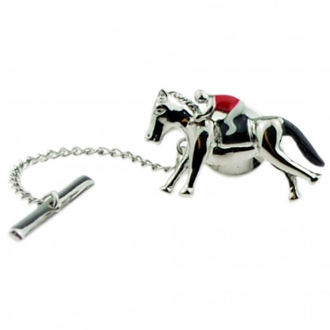 Horse & Jockey Equestrian Tie Tac