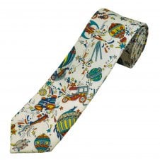 Hot Air Balloons Children's Tie - Made with Liberty Fabric