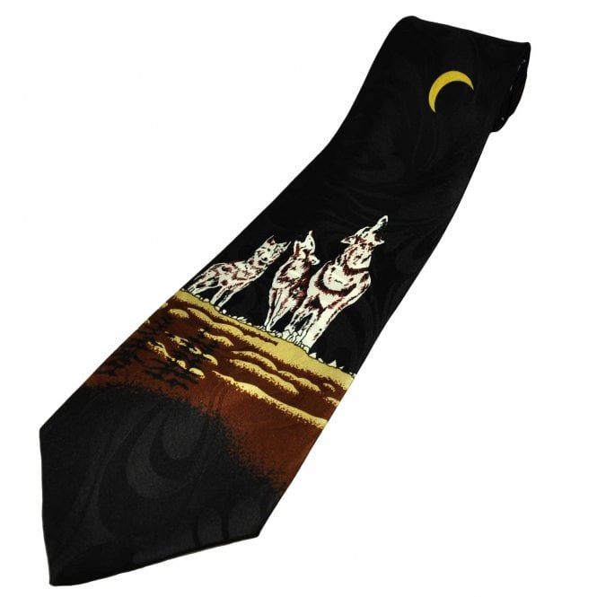 Howling Wolves Men's Novelty Tie