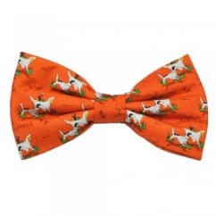 Hunting Dogs Orange Novelty Bow Tie