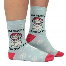 I'm Sexy & I Snow It Women's Novelty Christmas Socks
