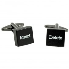 Insert Delete Keyboard Keys Novelty Cufflinks