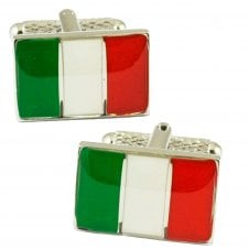 Italy Flag Novelty Cufflinks