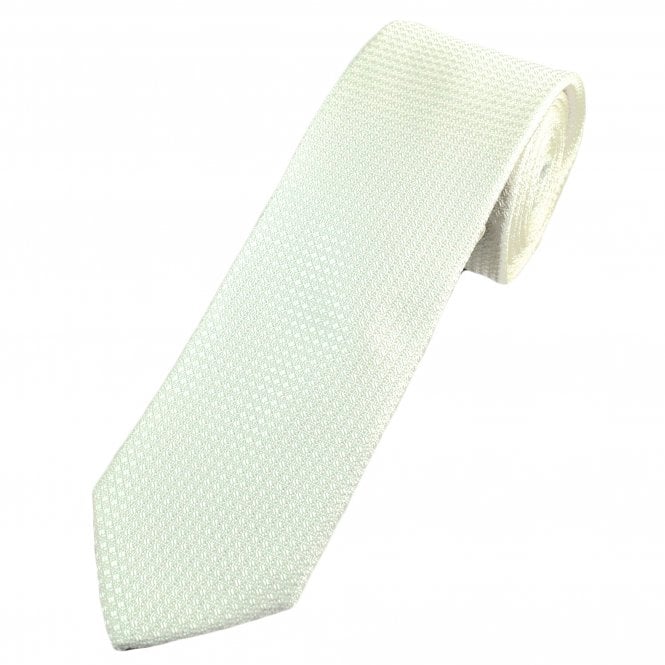 Ivory Textured Patterned Men's Tie