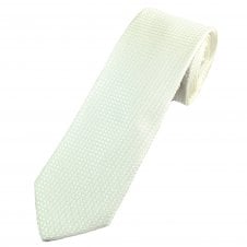 Ivory Textured Patterned Men's Tie