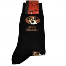 Jack Russell Black Men's Novelty Socks