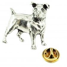 Jack Russell Dog Pewter Lapel Pin Badge