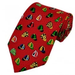 Jockey Caps Silk Novelty Tie