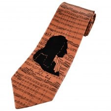 Johann Sebastian Bach Music Silk Men's Novelty Tie