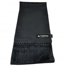 Knightsbridge Navy Blue & White Polka Dot Men's Aviator Silk Scarf