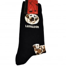 Labrador Dog Black Men's Novelty Socks