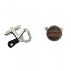 Lager & Bottle Opener Cufflinks