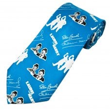 Laurel and Hardy Blue Men's Novelty Tie