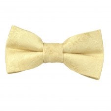 Lemon Floral Pattern Boys Bow Tie