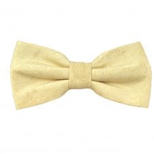 Lemon Floral Pattern Men's Bow Tie