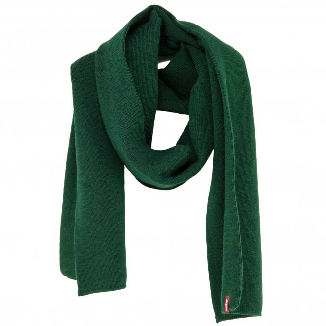 Levi's Plain Bottle Green Men's Limit Scarf