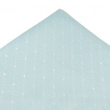 Light Blue & White Polka Dot Pocket Square Handkerchief