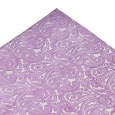 Lilac Paisley Pattern Pocket Square Handkerchief