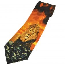 Lion, Big Cat Men's Novelty Tie