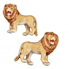 Lion Wildlife Safari Animal Cufflinks