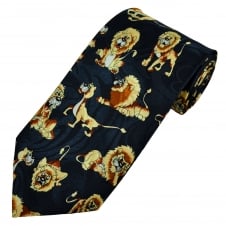 Lions Navy Blue Men's Novelty Tie