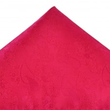 Lipstick Pink Paisley Patterned Pocket Square Handkerchief